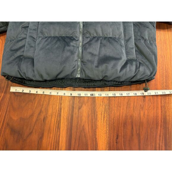 Adidas Women's Dark Green Velvet Down Full Zip Puffer Jacket Size Small NWT - Picture 6 of 14